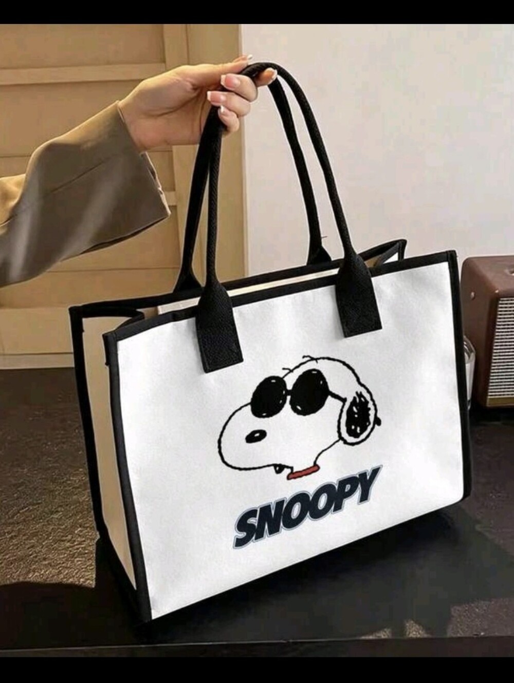Snoopy Canvas Tote Bag